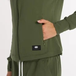 Sweat à capuche zippé pour femmes Essential SS25
