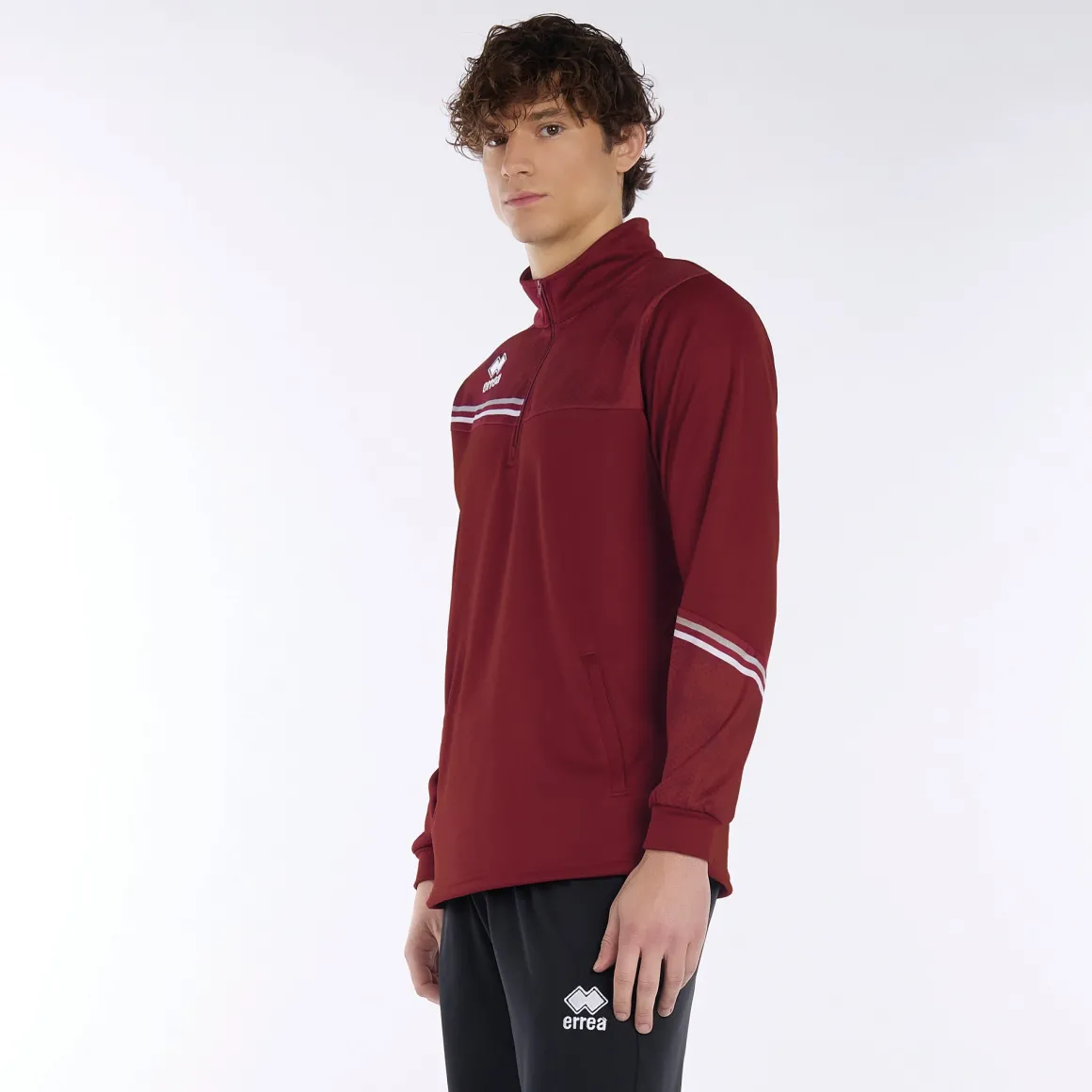Sweat-shirt col montant avec fermeture éclair Elias