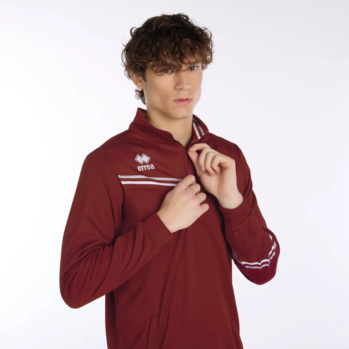 Sweat-shirt col montant avec fermeture éclair Elias