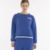 Sweatshirt crop à col ras du cou SS25 pour femmes