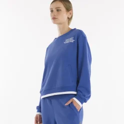 Sweatshirt crop à col ras du cou SS25 pour femmes