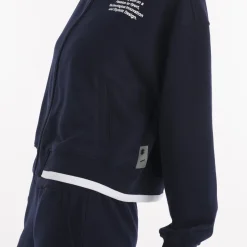 Sweatshirt crop SS25 à fermeture éclair intégrale pour femmes