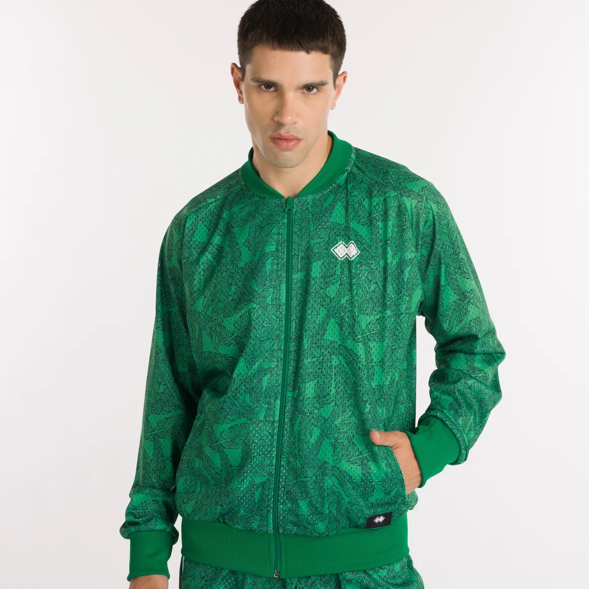 Veste bombardier en maille All Over